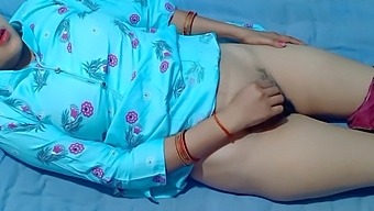 Indian Village Girl'S Sensual Solo Play With Painty In School Setting