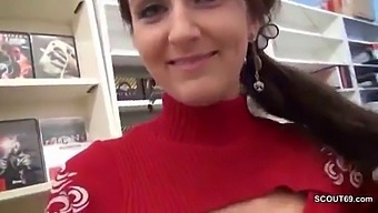 Young And Horny Temporary Worker Gets Fucked And Inseminated In A Video Store