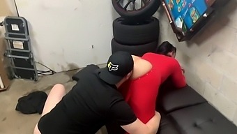 Teen And Mature Sex While Distracting Step-Son During Gaming