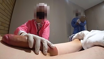 Exclusive Hospital Encounter With Asian Nurse And Handjob