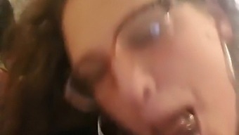 Shay Giving A Blowjob To A Black Man With Ejaculation