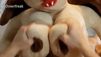A Sex Doll Based On The Character From The Video Game "Plush Bat Girl" Engages In Prolonged Sexual Activity With A Man