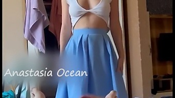 Stepbrother Jerks Off While Stepsister Gets Dressed