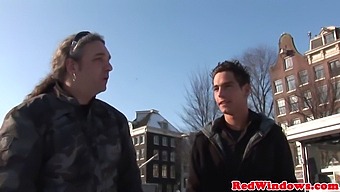A Dutch Prostitute Gagging On Cum During Deepthroating