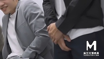 Asian Beauties Indulge In Hardcore Group Sex With Rough Oral Play And Blowjobs
