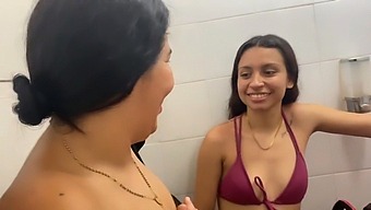 Homemade Lesbian Action With Friends And Stepsisters Before Swimming