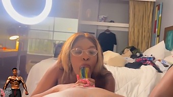 Two Black Pornstars Compete In A Blowjob Contest With Their Partners Judging - Preview
