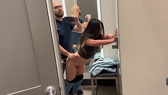 Beautiful Asian Girl In Exclusive Dressing Room Scene In Target Dress