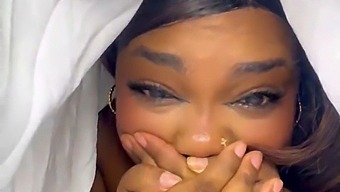 The Black Stepmom Was Caught By Her Stepson Masturbating His Doll.